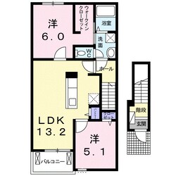 ルミナス名東　Ⅲの物件間取画像